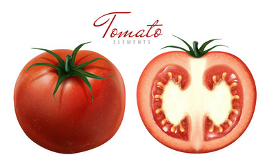 red tomatoes illustration