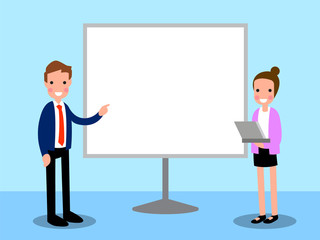 Presentation Business Cartoon