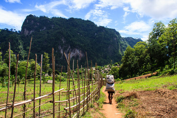 Karen village Beautiful nature Sufficient lifestyle Tha Song Yang District, Tak Province, Thailand