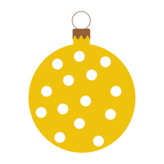 christmas ball isolated icon vector illustration design