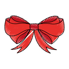 decorative bowtie isolated icon vector illustration design