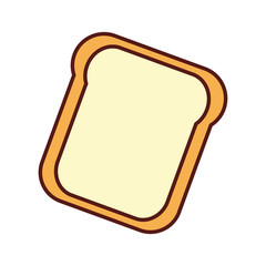 Obraz premium toasted bread loaf vector illustration graphic design icon