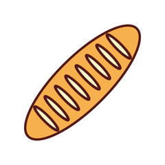 dinner roll loaf vector illustration graphic design icon