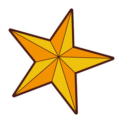 Obraz premium star decorative isolated icon vector illustration design