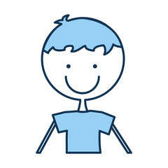 cute boy drawing icon vector illustration design