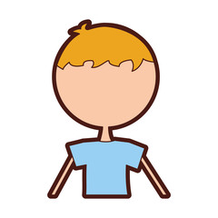 cute boy drawing icon vector illustration design