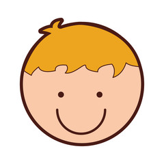 cute boy drawing icon vector illustration design