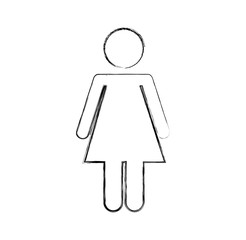 female figure silhouette icon vector illustration design