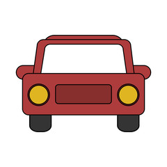 red car over white background vector illustration design 