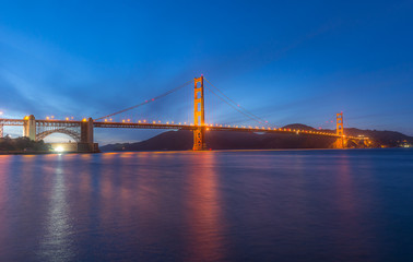 Fototapeta na wymiar Golden Gate Bridge, Landmark of San Francisco