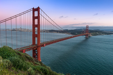 Panele Szklane Podświetlane  Most Golden Gate, punkt orientacyjny San Francisco