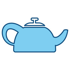 teapot tea hot icon vector illustration graphic design