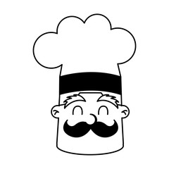 funny chef avatar character vector illustration design