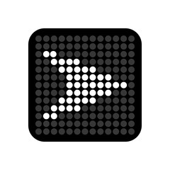 Right way road sign icon vector illustration graphic design