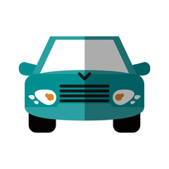 car flat illustration vector design graphic icon shadow