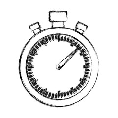 chronometer device icon over white background vector illustration