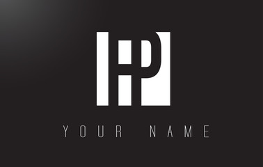 Fototapeta premium FP Letter Logo With Black and White Negative Space Design.