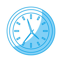 clock icon over white background vector illustration