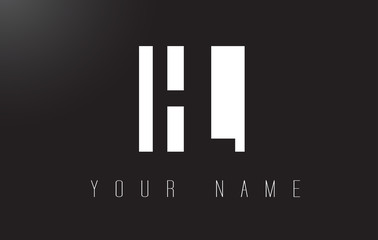 HL Letter Logo With Black and White Negative Space Design.
