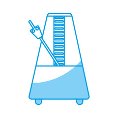 metronome icon over white backgroun dvector illustration