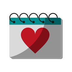 gift heart flat illustration icon vector design graphic shadow