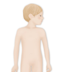 Naklejka premium Silhouette of a child