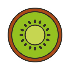 kiwi fresh fruit isolated icon vector illustration design