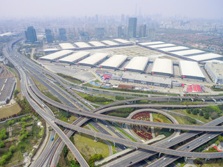  Aerial view of the overpass