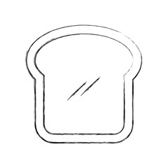 delicious bread slice isolated icon vector illustration design