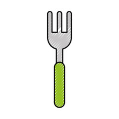 fork cutlery isolated icon vector illustration design