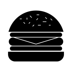 delicious burger isolated icon vector illustration design