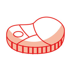 steak meat isolated icon vector illustration design