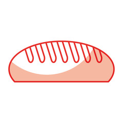 delicious bread isolated icon vector illustration design