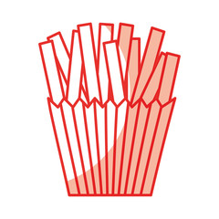 french fries isolated icon vector illustration design