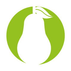 pear fresh fruit isolated icon vector illustration design