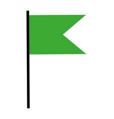 flag pointer isolated icon vector illustration design