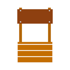 farm fount isolated icon vector illustration design