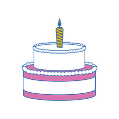 gateau cake sweet vector illustration graphic design icon