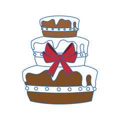 gateau cake sweet vector illustration graphic design icon
