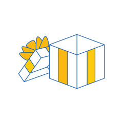 gift present box vector illustration graphic design icon