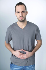 Abdominal pain in a man