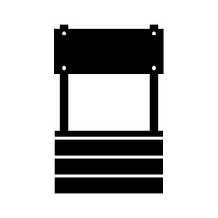 farm fount isolated icon vector illustration design