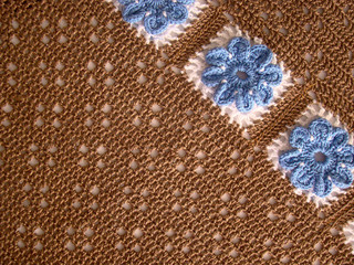 Blue flowers crochet