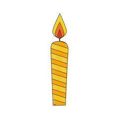 candle fire light vector illustration graphic design icon