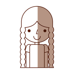 beautiful girl farmer icon vector illustration design