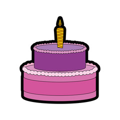 gateau cake sweet vector illustration graphic design icon