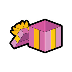 gift present box vector illustration graphic design icon