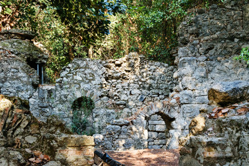 House of Mosaics in North Necropolis. Ruins of ancient city Olympos in Lycia. Turkey