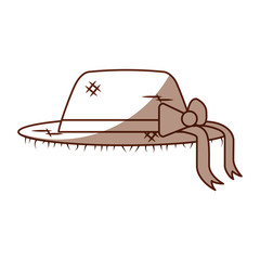 female farmer hat icon vector illustration design