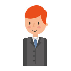 businessman avatar character icon vector illustration design